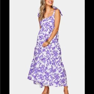 Buddy Love Lavender Floral Maxi Dress